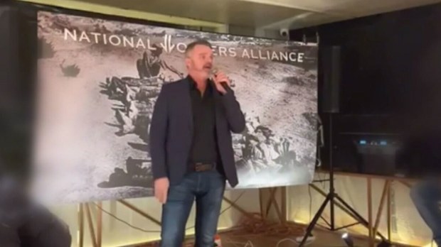 Neighbours star Damien Richardson is the subject of a police investigation after he was recorded allegedly performing the Nazi salute.