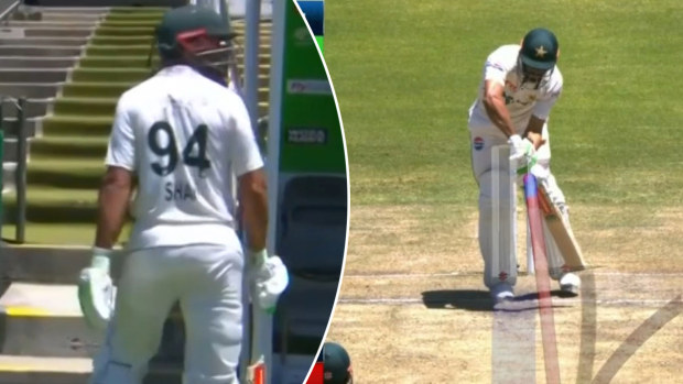 Shan Masood was fuming at being given out.
