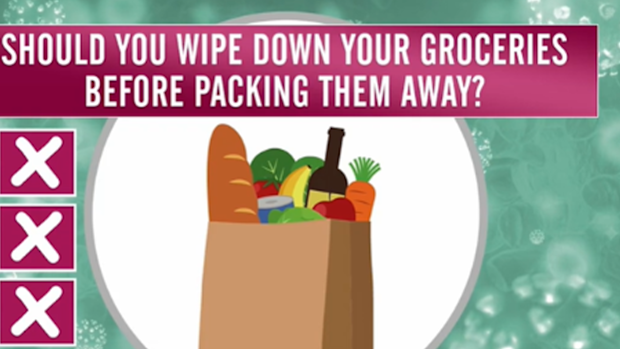 All experts said customers did not need to wipe groceries down.