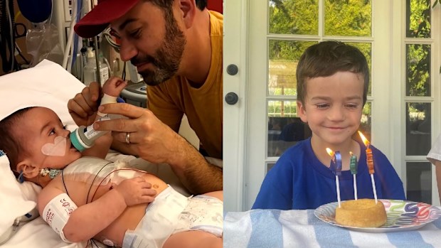 Jimmy Kimmel and son Billy. 