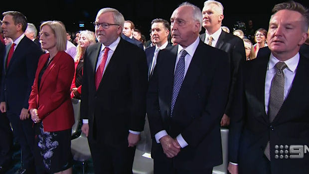 Kevin Rudd and Paul Keating where among those to attend.