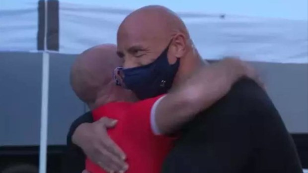 Dwayne Johnson surprises lifelong friend who took him in when he was ...