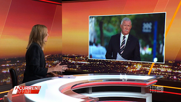 A Current Affair host Ally Langdon and Crime Editor Simon Bouda.