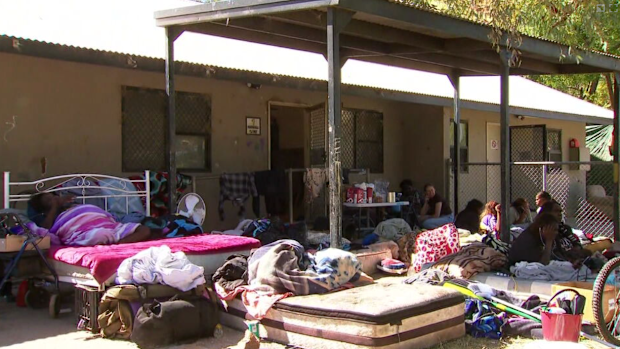 Kumanjayi's grandfather walked 9News through the camp and the home where the child was staying the night she was taken.