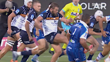 James Slipper puts it on the toe.