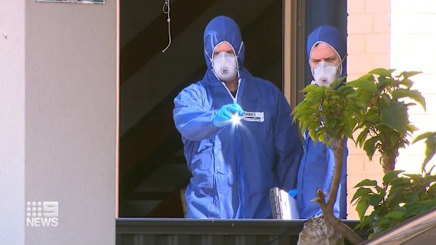 Homicide detectives are probing the gruesome death of a 47-year-old man at a Perth apartment complex.The victim was found in a pool of blood in Yokine in the city's north by a member of the public at 10.30pm.