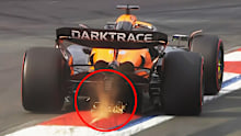 Oscar Piastri ran wide during qualifying for the Mexican Grand Prix on his way to 17th.