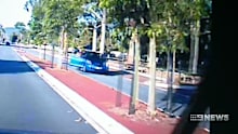Dashcam footage shows the dramatic moment Mr Antony was attacked.