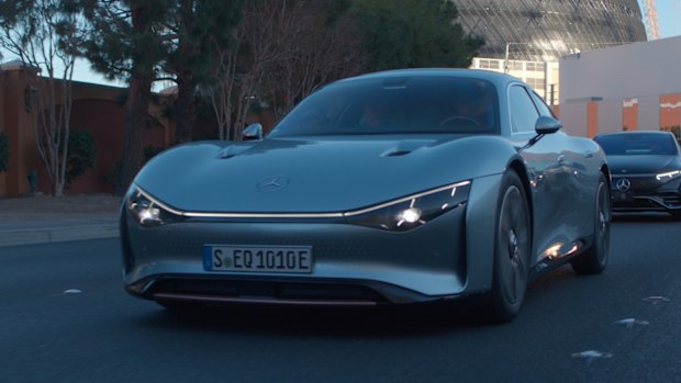MERCEDES Vision EQXX at CES Las Vegas.