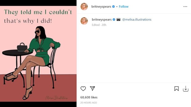 Britney Spears shares cryptic meme following restaurant 'meltdown'