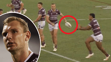 Tom Trbojevic produced a bizarre moment against the Dragons. 