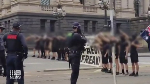 The Victorian government will consider banning the Nazi salute after white supremacists hijacked a far-right protest on the steps of State Parliament. 
There's also been sharp criticism of the role of Victoria Police, with the force refusing to elaborate on why the Neo Nazis were not arrested.