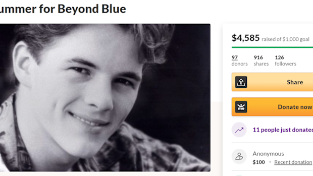 Dawn has set up a GoFundMe page to raise money for mental health charity Beyond Blue.