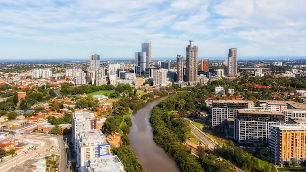 File image: Parramatta, in Sydney's west.