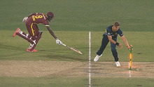 Gerard Aboud ruled Australia failed to appeal for this run out. 