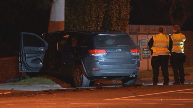 The court was told the Jeep continued on for about 50 metres before hitting a tree. 