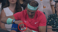 Rafael Nadal's water bottle habit was picked up after his toilet break went down to the wire. 