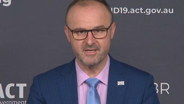 ACT Chief Minister Andrew Barr.