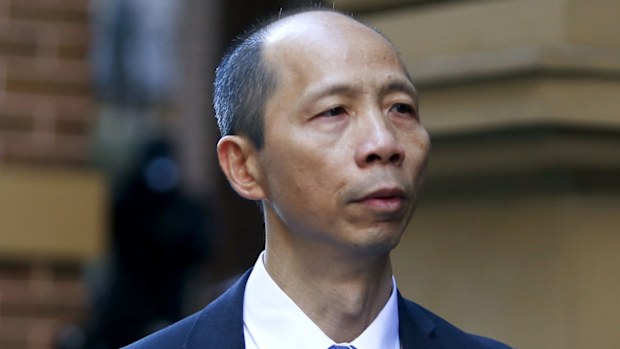 Robert Xie arriving at King Street court for his murder trial on June 29, 2016.