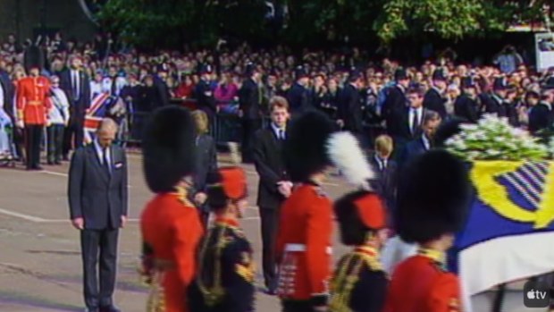 Both Harry and William walked behind their mother's coffin in the funeral procession in 1997.