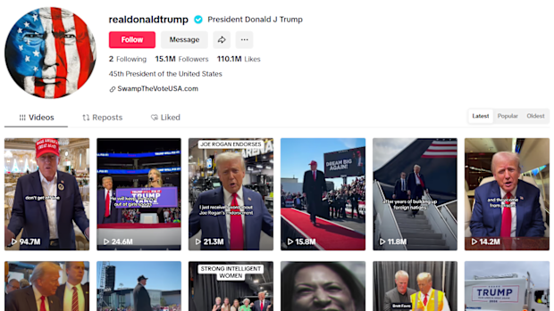 President Trump used TikTok to campaign during the 2024 Presidential Election.