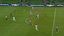 Melbourne City star Terry Antonis stunned with a long volley goal.