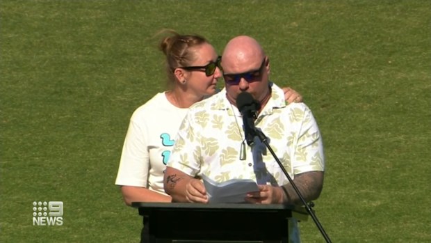 More than a thousand people have farewelled a young rugby league player who died while on holiday in Spain last month.The funeral for Liam Hampson, 24, was held at Dolphin Oval in Redcliffe near Brisbane.