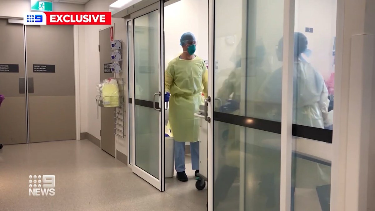 Inside a negative pressure chamber with a contagious COVID-19 patient ...