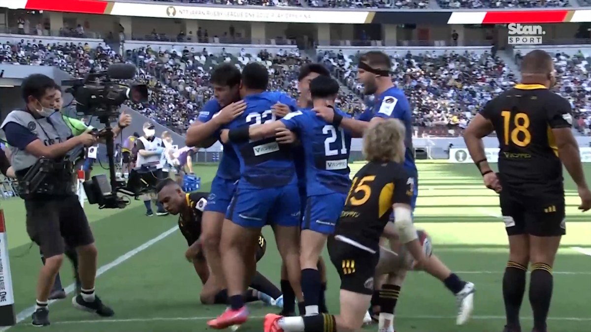 Japan Rugby League One 2022 final Wild Knights Sungoliath Dylan Riley ...