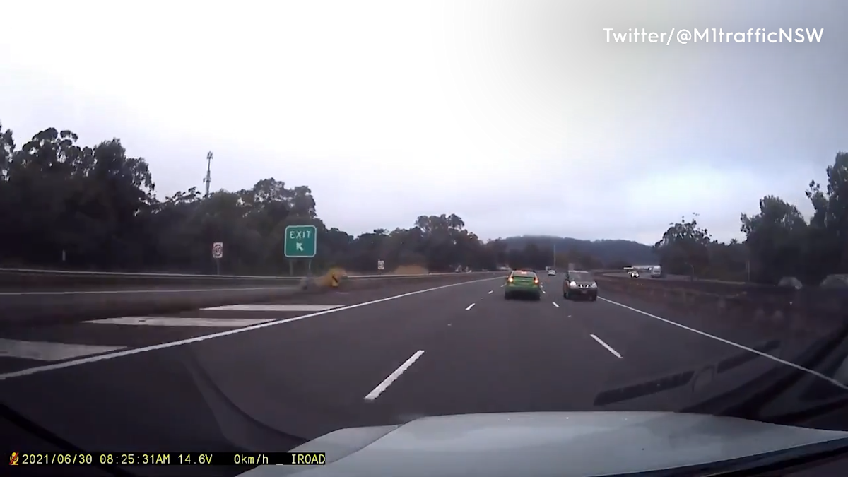 Car caught driving wrong way down NSW motorway | Nine.com.au