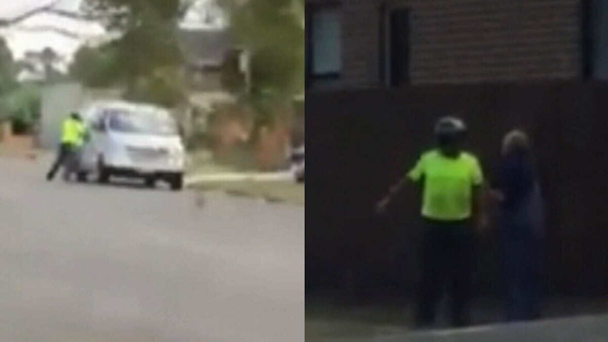 Bonnyrigg road rage attack on elderly driver by motorcyclist | Nine.com.au