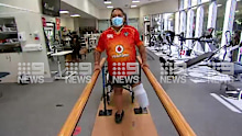 Nicolas Torpia lost his leg after a hit-run in Deer Park, Melbourne on New Year's Day.