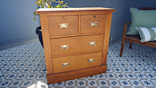 Vintage drawers increase in value after Space Invaders restoration