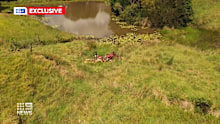 A﻿ 95-year-old Gympie man has been rescued by a friend after he became stuck in mud.