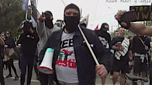 Basic at the protest, as caught on Victoria Police body camera footage.