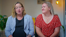 Kaiti, left, and Sally are hoping IVF can help them become parents.
