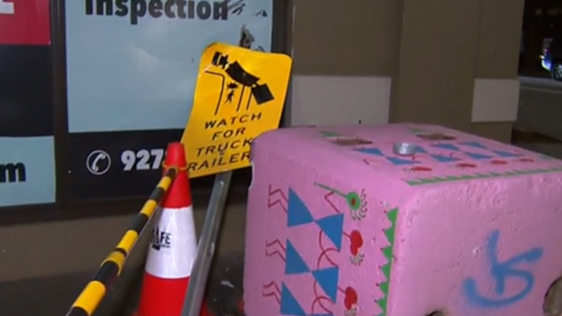 Bollard at dangerous Melbourne corner destroyed days after installation