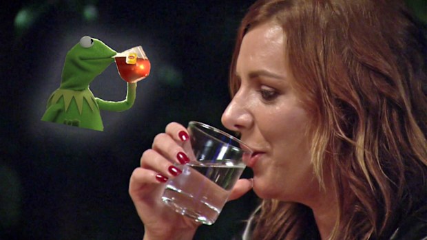 Jess is loving the scalding Dave is taking.