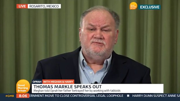 Thomas Markle on Good Morning Britain
