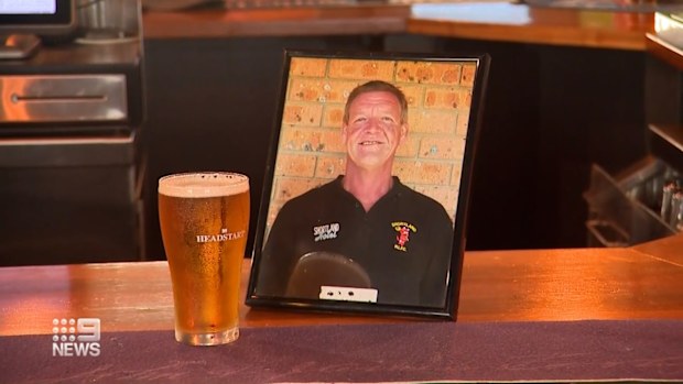 A beer at the pub for Bob Palmer.