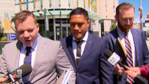 NRL player Anthony Milford has appeared in court, facing multiple assault charges for the first time this morning. 