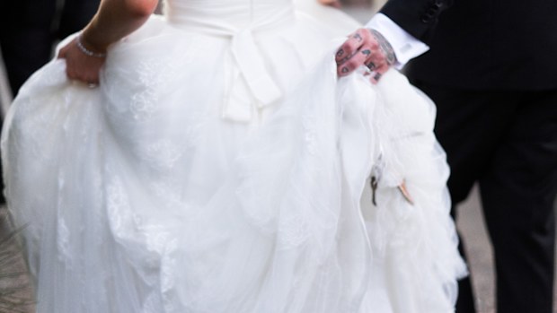 Nicole's dress provided by White Lily Couture.