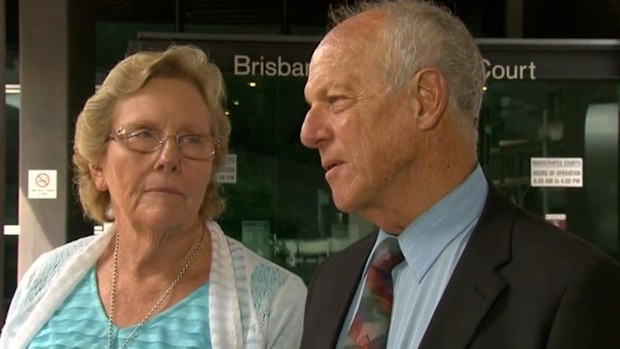 Jeffrey's parents Wendy and Lawrie Brooks.