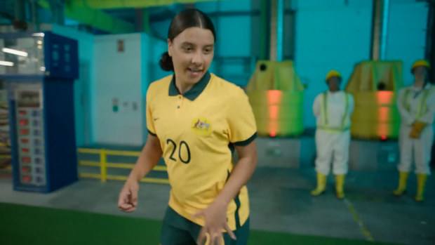 Sam Kerr in action during Nike's latest FIFA World Cup commercial