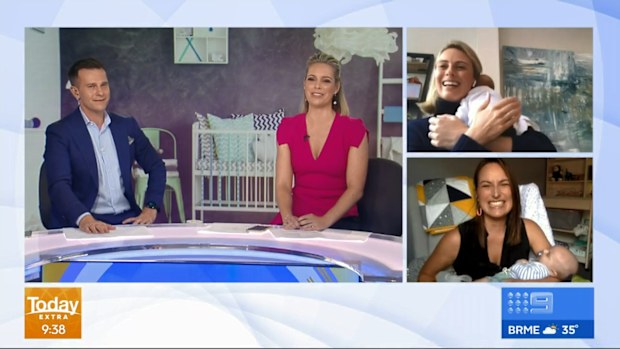New mums Sylvia Jeffreys and Jayne Azzopardi appeared on Today Extra to discuss parenting amid a pandemic.