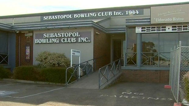 Sebastapol Bowling Club was targeted around midnight.