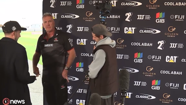 Rob Penney after the press conference.