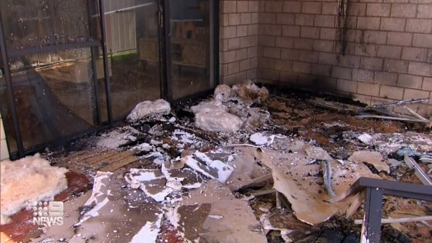 Neighbours have helped rescue the family living next-door when their house caught fire as they slept in Wellard, Perth