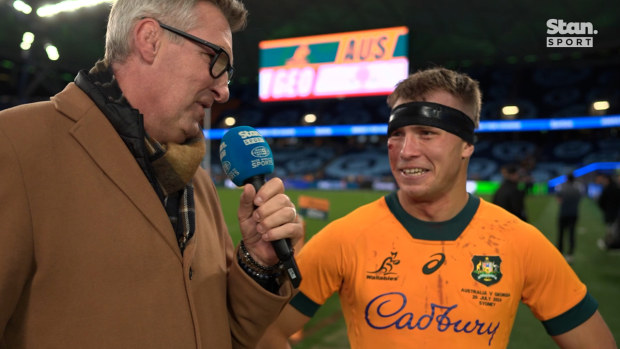 Darby Lancaster habla con Justin Harrison sobre Stan Sport.