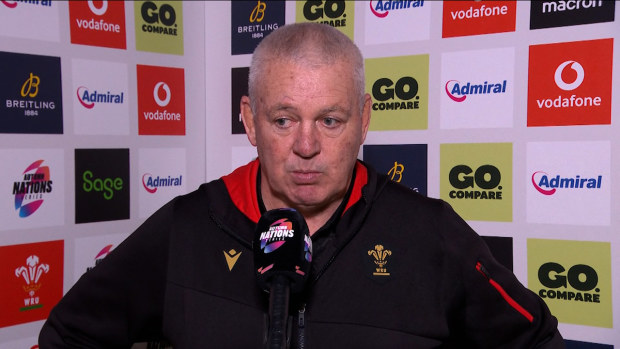 Warren Gatland faces the music.